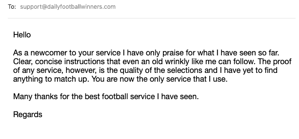Daily Football Winners testimonial desktop 3