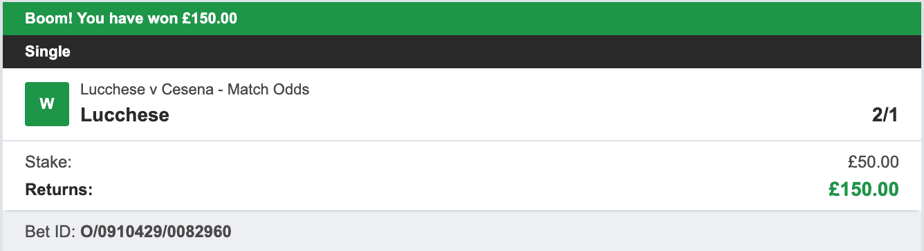 Daily Football Winners - Winner 3 - 2022-11-29