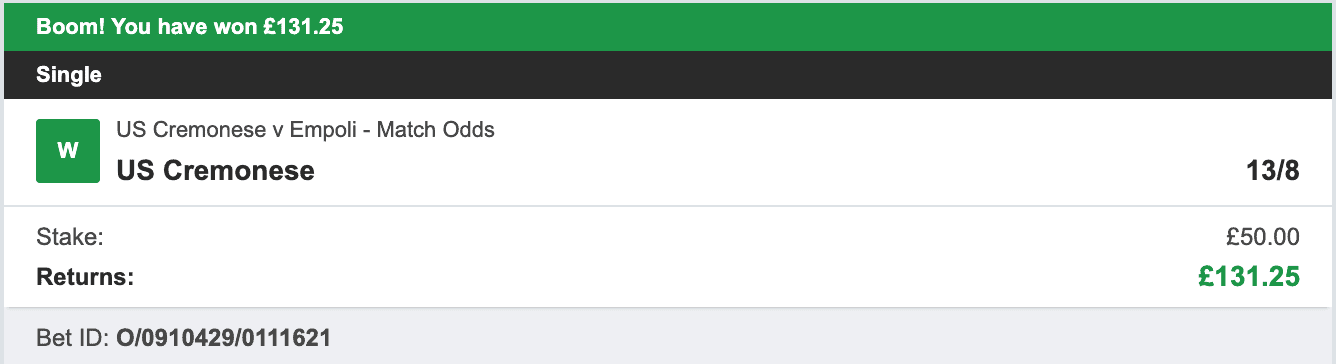 Daily Football Winners - Winner 1 - 2023-04-14