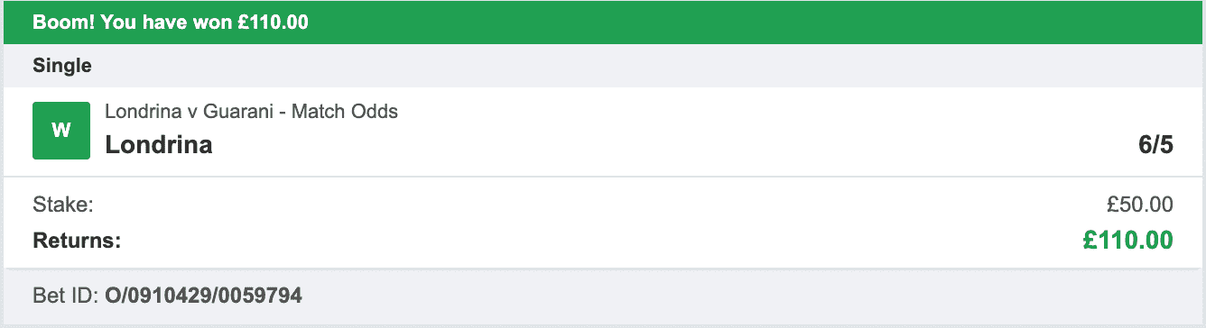 Daily Football Winners - Winner 2 - 2022-06-24