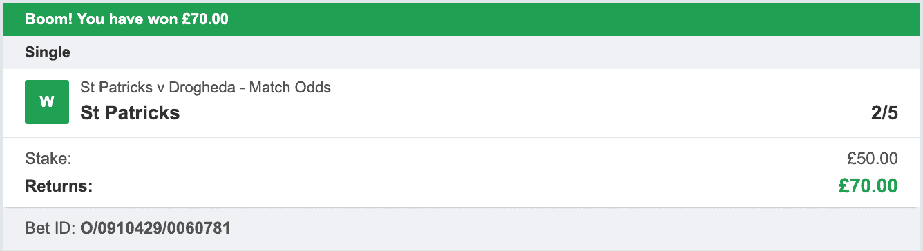 Daily Football Winners - Winner 1 - 2022-07-01