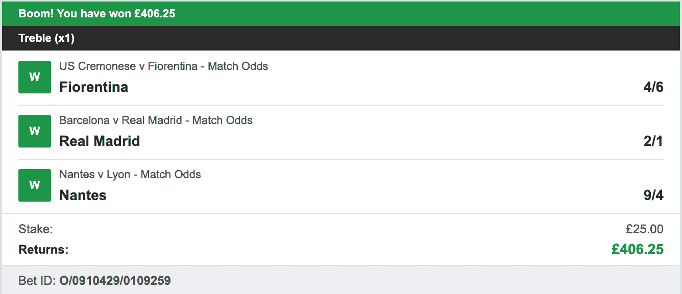 Daily Football Winners - Winner Treble - 2023-04-05