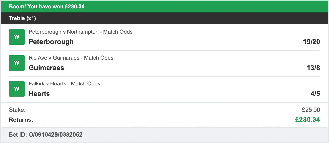 Daily Football Winners - Winner Treble - 2025-12-13