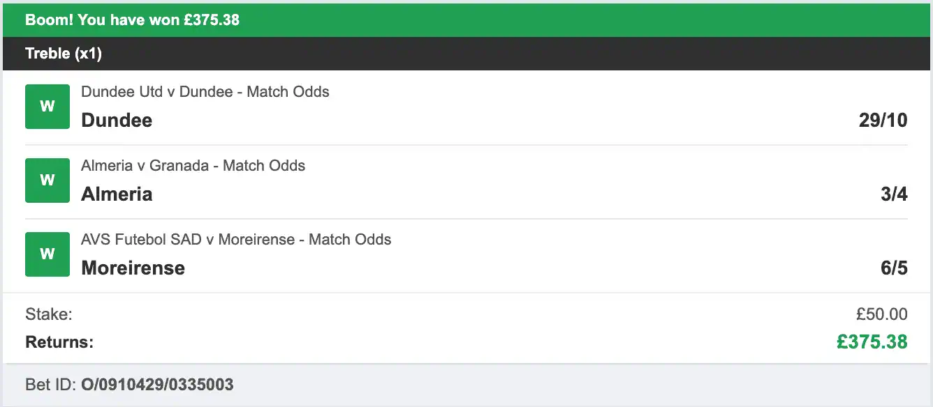 Daily Football Winners - Winner Treble - 2026-01-03