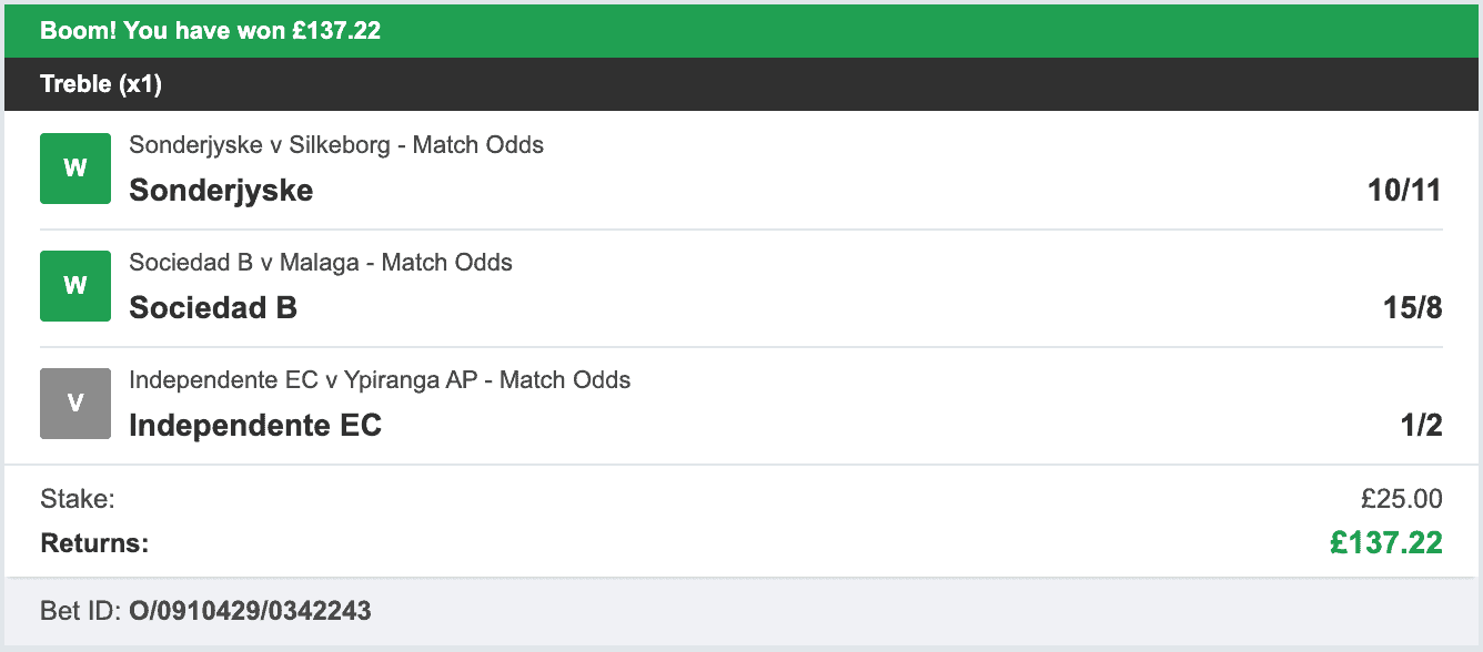 Daily Football Winners - Winner Treble - 2026-02-16