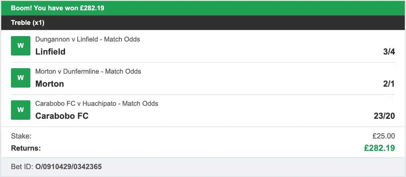 Daily Football Winners - Winner Treble - 2026-02-17