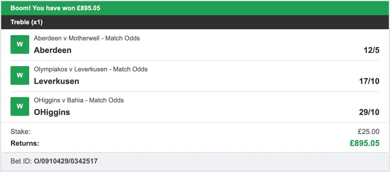 Daily Football Winners - Winner Treble - 2026-02-18