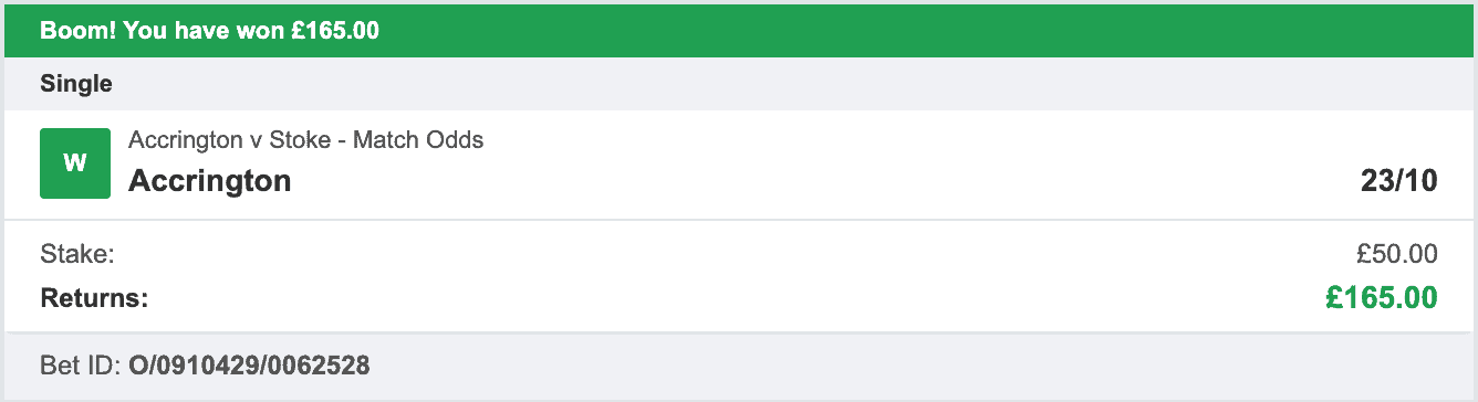 Daily Football Winners - Winner 3 - 2022-07-13